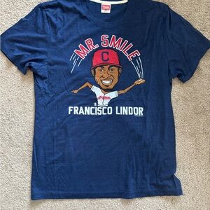 Homage Cleveland Indians Francisco Lindor Mr. Smile Homage T-Shirt